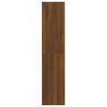 vidaXL Knižnica/deliaca stena hnedý dub 100x30x135 cm