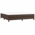 vidaXL Boxspring posteľ s matracom hnedá 200x200 cm umelá koža