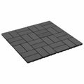 vidaXL Dlažba na terasu 11 ks Čierna 30 x 30 cm WPC