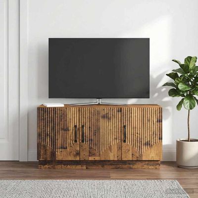 vidaXL TV skrinka Staré drevo 99 x 34,5 x 47 cm Kompozitné drevo
