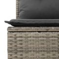 vidaXL Súprava záhradných pohoviek 8 ks Sivá polyratan