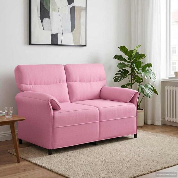 vidaXL Pohovka 100% polyester, kovový rám, MDF, Preglejka