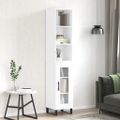 vidaXL Vysoká skrinka biela 34,5x34x180 cm spracované drevo