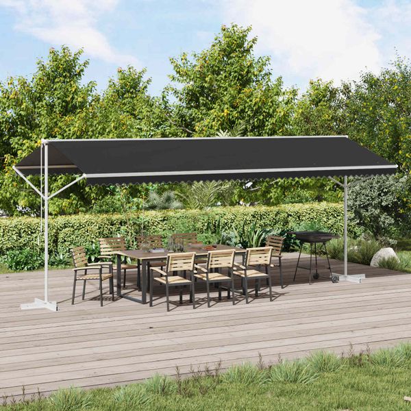 vidaXL Voľne stojaca markíza Antracitová 6 x 3 m Polyester