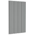 vidaXL Strešný panel 12 ks Sivá 80 x 45 cm Pozinkovaná oceľ