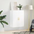 vidaXL Nástenná skrinka biela 69,5x34x90 cm