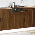 vidaXL Panel umývačky riadu Kalmar hnedý dub 45x1,5x57 cm kompozitné drevo