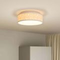 vidaXL Stropná lampa so bodmi Sivá 38 x 38 x 13,5 cm látka