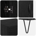 vidaXL Highboard Čierny dub 69,5 x 34 x 180 cm Kompozitné drevo