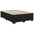 vidaXL Posteľný rám boxspring s matracom čierny 140x200 cm zamat