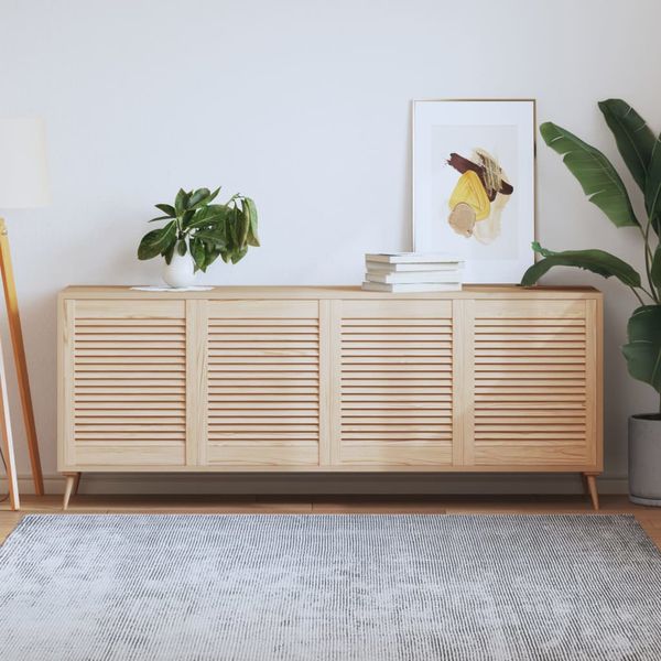 vidaXL Lamelové dvierka na skrinku 4 ks 61,5x49,4 cm, borovicový masív