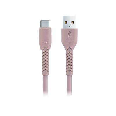 Maxlife MXUC-04 kábel USB - USB-C 1,0 m 3A ružový