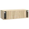vidaXL Nástenná TV skrinka 98 x 41 x 30 cm Dub sonoma Kompozitné drevo