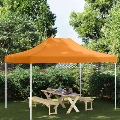 vidaXL Strecha na párty stan 4,5x3 m, oranžová 270 g/m²