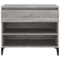 vidaXL Botník sivý dub sonoma 70x36x60 cm spracované drevo