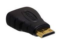 HDMI adaptér – 19-pinový mini HDMI typ C s kolíkmi (samec) na HDMI so zdierkami (samica)
