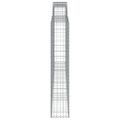 vidaXL Oblúkový gabionový kôš 400x30x160/180 cm pozinkované železo
