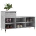 vidaXL Botník betónovo sivý 102x36x60 cm spracované drevo