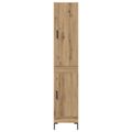 vidaXL Highboard Remeselný dub 34,5 x 34 x 180 cm Kompozitné drevo