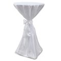 Biely návlek na stôl so stuhou, 80 cm, 2 ks