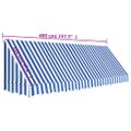 vidaXL Bistro markíza modro-biela 400x120 cm