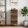 vidaXL Zásuvkový kabinet Staré drevo 33 x 34,5 x 89,5 cm