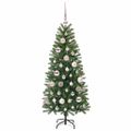 vidaXL Umelý vianočný stromček Zelená 120 cm PE a PVC