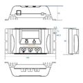 Solárny regulátor MPPT Lumiax MT1550EULi, 12 V/15 A