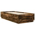 vidaXL Rám postele Dymová dub 90 x 200 cm Kompozitné drevo