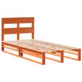 vidaXL Posteľ bez matraca voskovo hnedá 90x200 cm masívna borovica