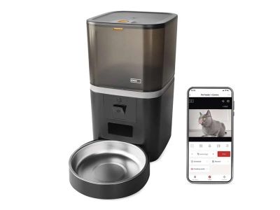 GoSmart dávkovač krmiva EMOS H6006 Pet Care s kamerou, 6 l, čierny, Wi-Fi