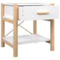vidaXL Nočné stolíky 2 ks biele 42x38x45 cm spracované drevo