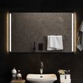 vidaXL Zrkadlo do kúpeľne s LED Priehľadná 100 x 60 cm tvrdené sklo