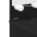 vidaXL Toaletný stolík Čierny dub 74,5 x 40 x 141 cm Kompozitné drevo