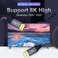 PremiumCord 8K DP1.4 9m PremiumCord DisplayPort 1.4 prípojný kabel 32,4Gbit/s, rozlišení 8K, kovové a zlacené konektory, 9m