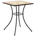 vidaXL Mozaikový bistro stolík tehlová farba 60x60x74 cm keramika