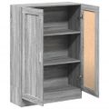vidaXL Knižnica sivý dub sonoma 82,5x30,5x115 cm kompozitné drevo