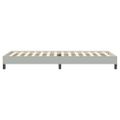 vidaXL Posteľný rám boxsping bez matracom bledosivý 90x220 cm zamat