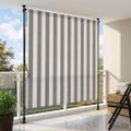 vidaXL Vonkajšia roleta Antracitová a biela 150 x 270 cm