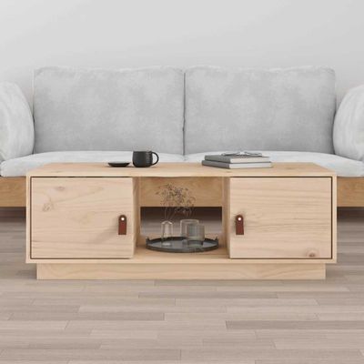 vidaXL Konferenčný stolík 100x50x35 cm borovicový masív