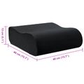 vidaXL Podložka na sedadlo Jednofarebný Čierna 40 x 40 x 13 cm PU pena