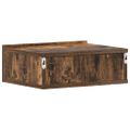 vidaXL Nástenné nočné stolíky 2 ks dymový dub 40x30x15 cm sprac.drevo