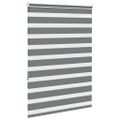 vidaXL Zebra roleta tmavošedá 115x150 cm šírka látky 110,9cm polyester