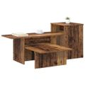 vidaXL Konzolový stôl Staré drevo 91,5 x 35 x 38,5 cm Kompozitné drevo