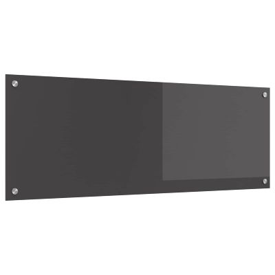 vidaXL Kuchynský obklad Tmavo šedá 110 x 40 cm tvrdené sklo