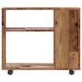 vidaXL Príručný stolík, staré drevo 70x35x55 cm, kompozitné drevo