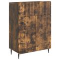 vidaXL Servírovacia skriňa Dymový dub 66 x 34,5 x 92 cm