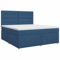 vidaXL Posteľ boxspring s matracom Modrá 140 x 200 cm Látka