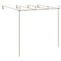 vidaXL Záhradná pergola, starožitná hnedá 4x3x2,5 m, železo