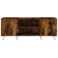 vidaXL Skrinka na platne dymový dub 121x38x48 cm kompozitné drevo